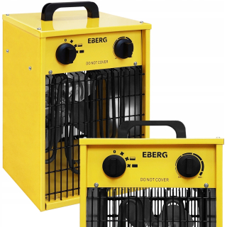 EBERG elektrický ohrievač, dúchadlo, radiátor, termostat, výkon 3kW